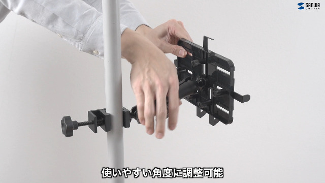 タブレットホルダー (2関節.アルミ製)CAR-SPHLD6 送料無料】タブレット スタンド ipad ホルダー アーム 車 7-11インチ